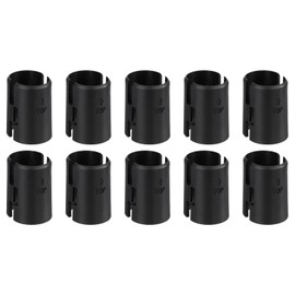 QUARKZMAN Pack of 40 Wire Shelving Clips Plastic Shelf Clips for 1 Inch Post Shelving Shelving Sleeves Replacement for Wire Shelf System Black