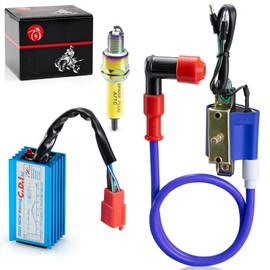 5Pin AC CDI Ignition Coil and 10mm Spark Plug For ATV dirt bike 70cc 90cc 110cc