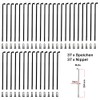 37 Bicycle Spoke 284 MM x 2 MM Black with