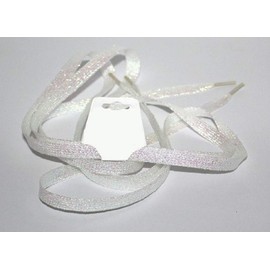 Shimmery 42" Multicolor Solid Flat Shoelaces for Shoes Teams Cheer Dance Gifts Sneakers Accessories (White # 35)