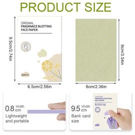 OYZOQ 600pcs Blotting Paper for Men Women Face Blotting Papers Face Oil Blotting Papers Oil Blotting Paper (6 Styles)