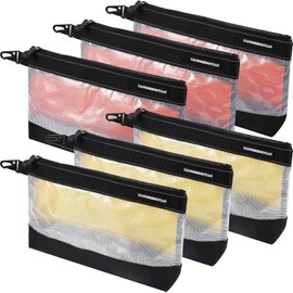 LIANGSHENGYUAN Clear Tool Bag, 6PCS Tool Pouches,12IN Zipper Pouch,Waterproof Organizer.Utility small tool pouch for Tool Organizers and Storage