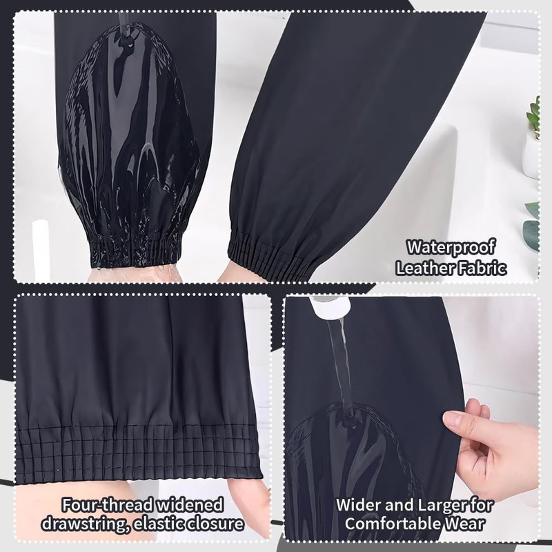 BIAEHIPATE 2 Pairs Arm Covers - Waterproof Kitchen Sleeves For
