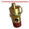 New 1/4" NPT 175 PSI 67 SCFM Air Compressor Relief
