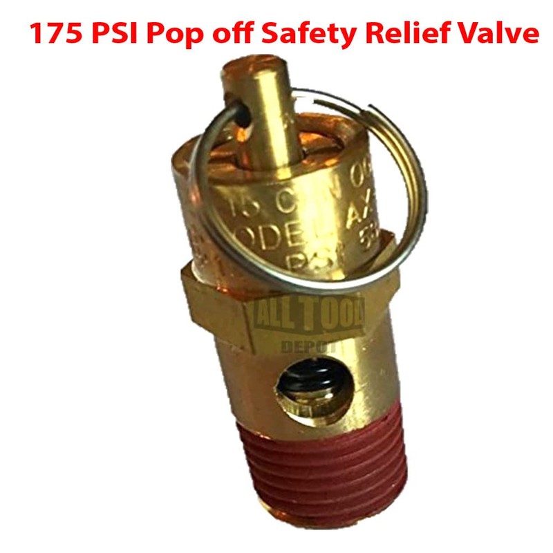 New 1/4" NPT 175 PSI 67 SCFM Air Compressor Relief