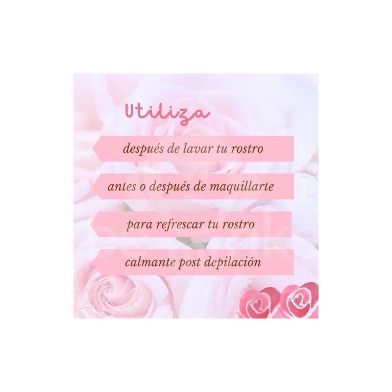 Loción Facial Astringente De Agua De Rosas Rubrial Todo Tipo