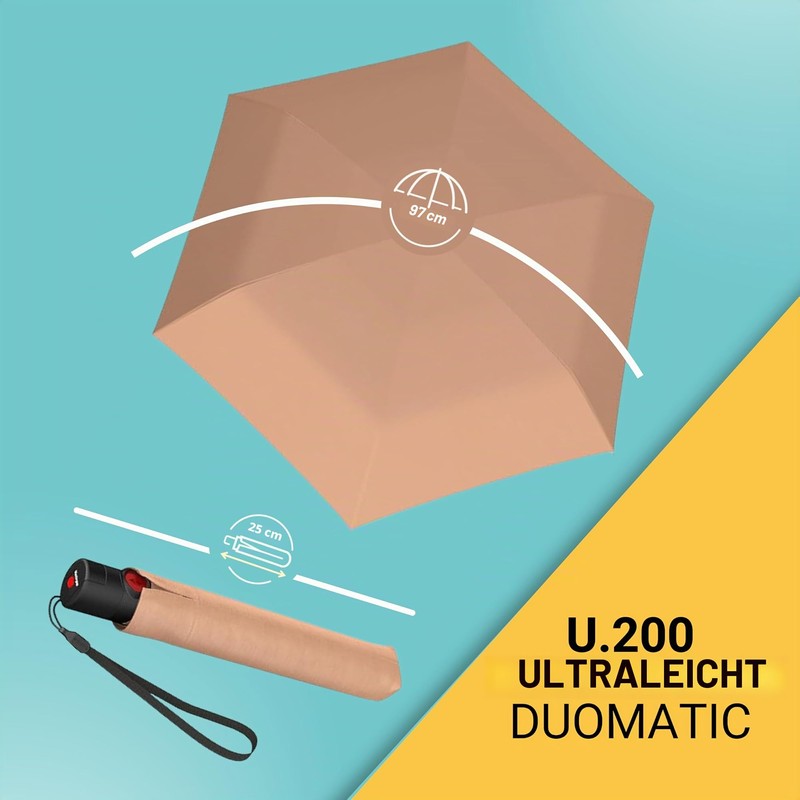 Knirps Ultra U.200 Medium Duomatic Pocket Umbrella - Automatic Open/Close