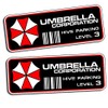 Umbrella Corporation Hive Parking Level 3 Resident Evil Vinyl Decal