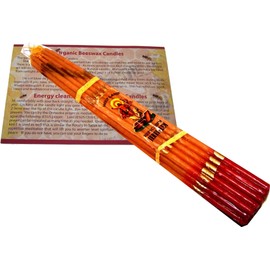 Holy Land Market Beeswax Fire Easter Candles from Jerusalem - 33 - Brown