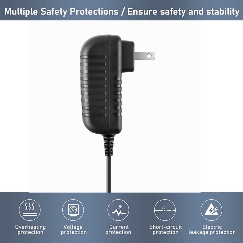 Digipartspower AC Adapter Charger for RockJam Portable MIDI Electronic Roll