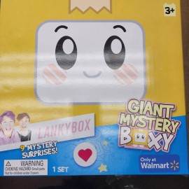 Just Play NEW! Lankybox GIANT MYSTERY BOXY 9 Surprises Squishy Plush Figures Stickers 2024