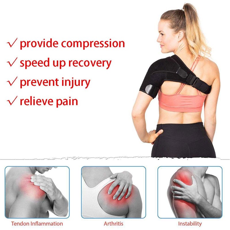 Adjustable Shoulder Support Fits Compression Shoulder Support Belt Arm Injury