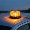 12V-24V LED Strobe Beacon Light, Amber Warning Emergency Flashing Light