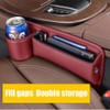 Car Leather Cup Holder Gap Bag for Mobile Phones Glasses