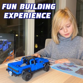 WISEPLAY Off-Road Pull Back Model Cars to Build for Kids 9-12 - 390 PCS STEM Car Building Kit for Boys 8-12 & Girls - STEM Building Toys for Boys Age 8-12 & Girls - Engineering Toys for Kids 8-10