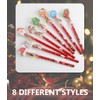 Christmas Pencils with Erasers Toppers for Kids Bulk 48 Pack