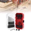 15 Piece Countersink Drill Bit Set for Woodworking, Tapered Drill