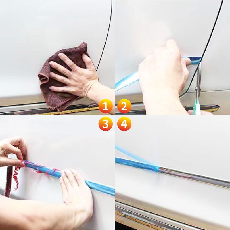 Width:1/2 inch (12mm) Self Adhesive Auto Trim Molding Strip Scratch-Proof