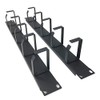 QiaoYoubang 2 Pcs of 1U 19" Rack Mount Cable Management