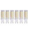 6pcs 90LED G9 Light Bulb 9W 220V Dimmable Soft Warm