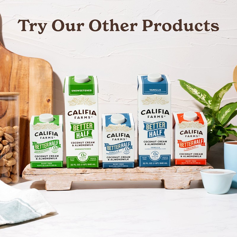 Califia Farms - Unsweetened Better Half, Half and Half Substitute,