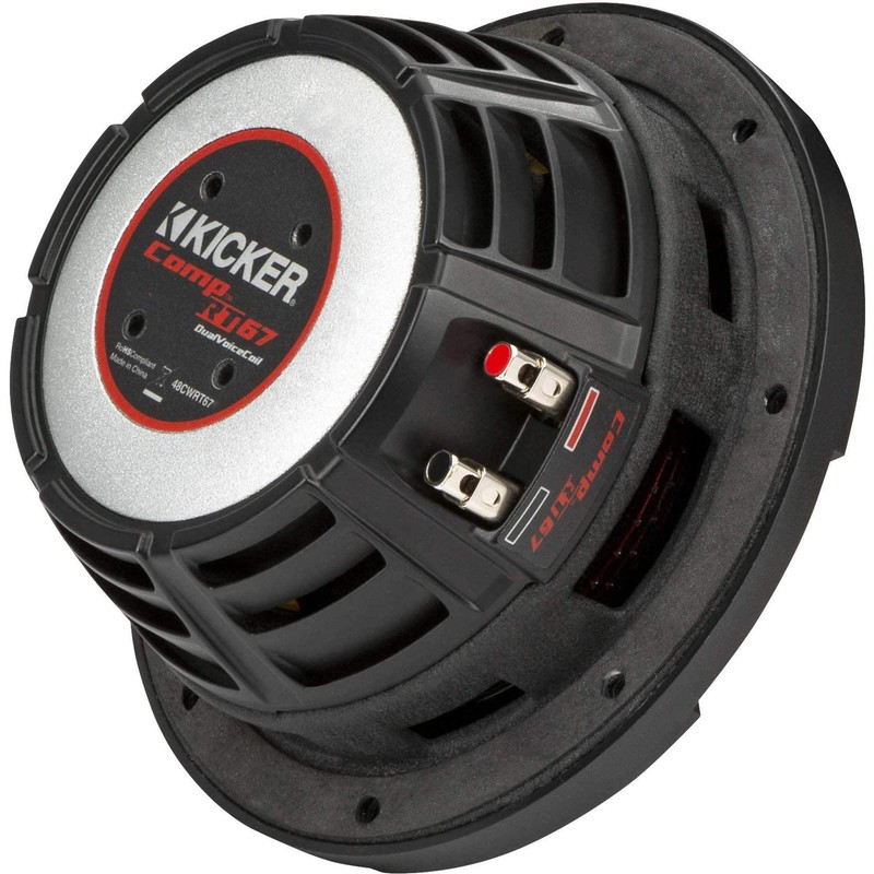 Kicker 48CWRT672 CompRT 6.75" Subwoofer, DVC, 2-ohm - Includes Speaker
