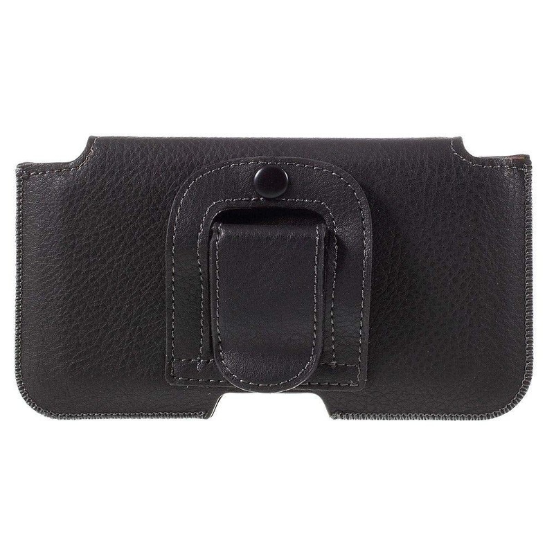 DFV mobile - Leather Horizontal Belt Clip Case with Card