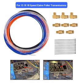 Auxazalux Shift Knobs Air Line Kit Compatible with 9 10 13 15 18 Eaton Fuller Transmissions, 12inch High Pressure Resistant Air Tubes with Push-in Fittings, Update Your Transmission Air System