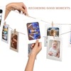 Emfogo Pictures Wall Decor, Wood Hanging Photo Display DIY Decor