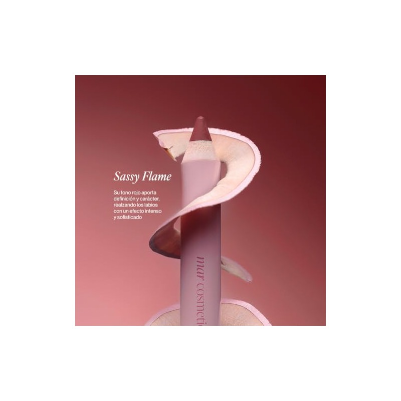 Mar Cosmetics Delineador De Labios Encerado Sassy Flame con Sacapuntas