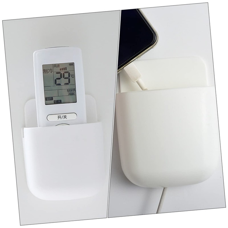 STOBOK Remote-control Holder Storage Container Wall-mounted Boxes for Tv Remote
