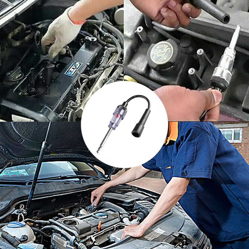Pack of 2 Ignition Spark Tester, Adjustable Ignition Coil Tester,