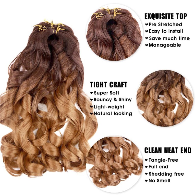 Amir Hair 8 Paquetes De Extensiones De Cabello Sintético Preestirado