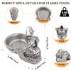 VIPbuy Skull Glasses Holder Stand with Storage Tray, Novelty Eye
