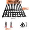 0.5 Yard Spike for Crafts Stude for Clothing, Black Spike