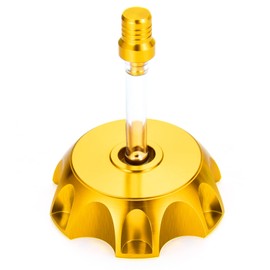Motoroff Gas Tank Cap with Vent Dirtbike Pitbike Fit for SSR110 SSR125 RFZ125 TTR125 etc 50-160cc (Gold)
