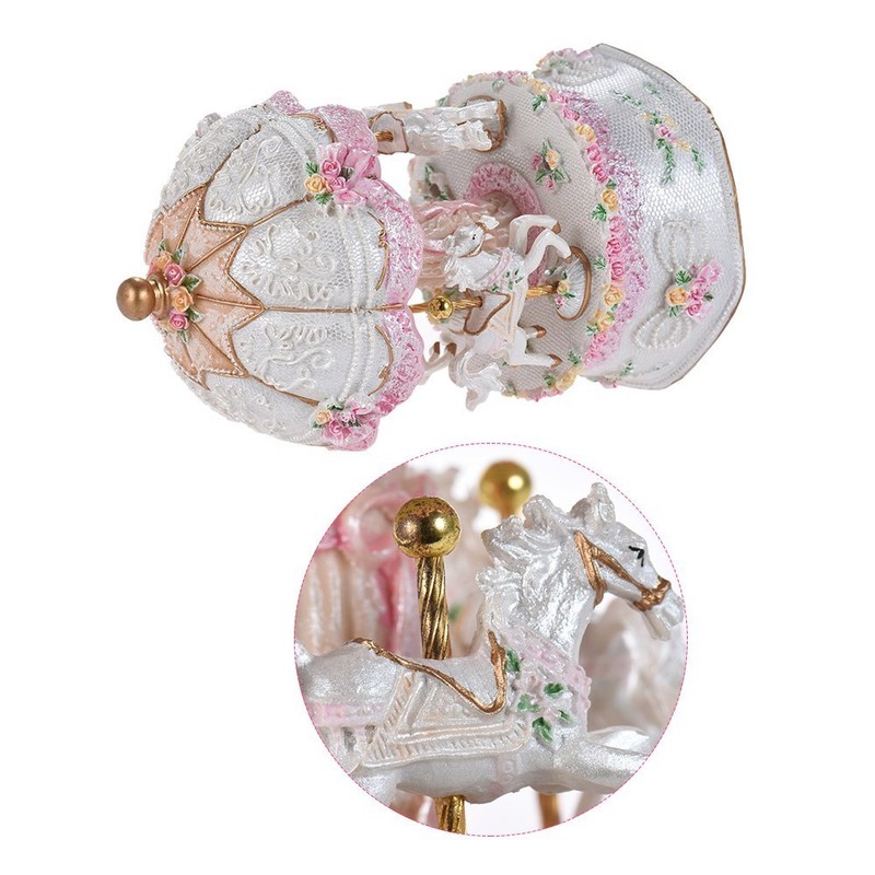 Music Box Birthday Gift Color LED Light Merry Go Round