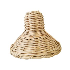 yuksok Rattan Pendant Light Shade Ceiling Light Shade Boho Rattan Woven Lampshade for Kitchen Island Kitchen Hotel Dining Room Decor