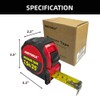 NORTOOLS Tape Measure,7.5M/25-Foot,Retractable Measuring Tape with Waterproof ABS Case,Self-Locking Blade,Easy