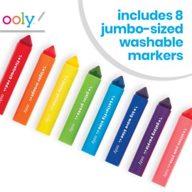 Ooly Thick Washable Markers Bundle of 18 Markers, Markers with Jumbo Grip, Washable Toddler Markers, Kids Markers Washable with Jumbo Barrel, Markers for Little Hands [Jumbo Grip Bundle]