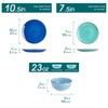 vancasso Bonita Dinnerware Set Blue Stoneware 12 Pieces Service for