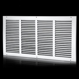 24x10 Return Air Grille(Duct Opening Size),Air Return Vent Cover,Flat Vent Cover,Rejillas De Aire Acondicionado Para Casa,Return Air Grilles,Outer Dimensions:25.75"Wx11.75"H(24"W x 10"H, Duct Opening)