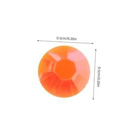 KONTONTY 1000pcs Jelly Orange for Crafts Resin Gems for Mugs Tumblers Nail Art and DIY Decor Durable and Easy to Apply for Unique Designs