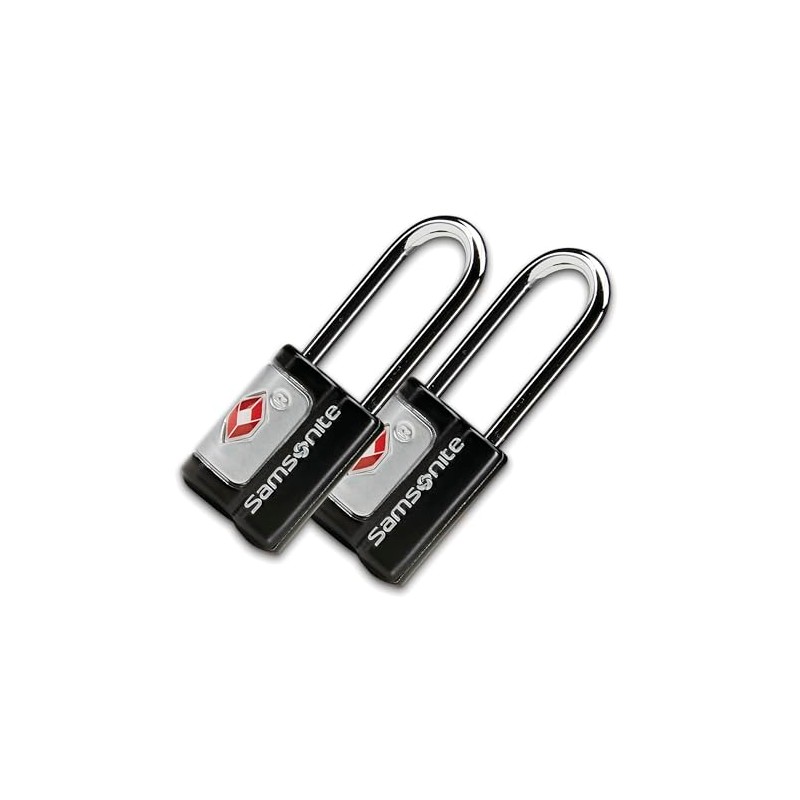 Samsonite 2 Pack Key Lock, TSA Approved Travel Lock, Black