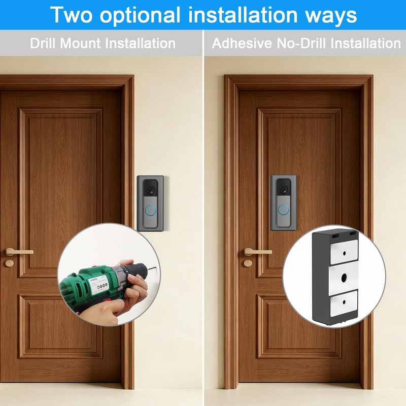 AISVAN Adhesive Mount Bracket, Compatible with Ring Battery Doorbell Pro