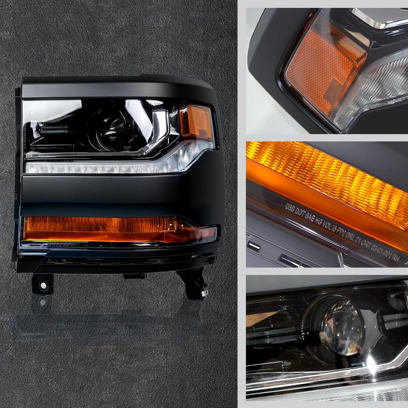 AUTNZE HID/Xenon Headlight Assembly Compatible With 2016 2017 2018 Chevy