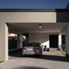 CALOKES Motion Sensor Outdoor Flush Mount Ceiling Light - Sleek