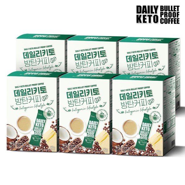 Daily Keto Bulletproof Coffee Unsalted Butter MCT Oil (14 packs) 6 boxes, single item / 데일리키토 방탄커피 무염버터 MCT오일(14포) 6박스, 단품
