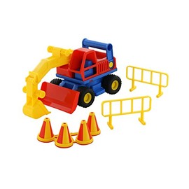 Wader ConsTruck Bagger Baustelle bunt