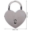 1pcs Heart-Shaped Padlock, 1.8 x 2.3in Mini Lock with Keys